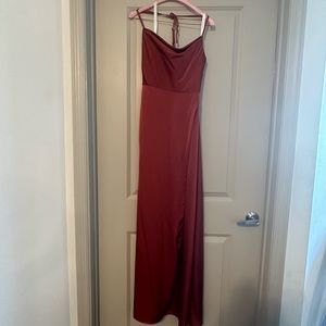 Azazie Naomie Stretch Satin Dress - Bridesmaid, Prom, Formal, etc